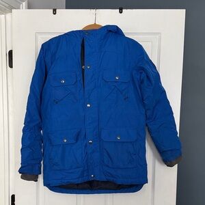 Boys Lands End Blue parka 14/16